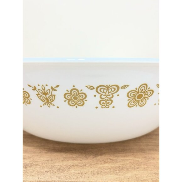 Corelle Butterfly Gold 10 x 3 Inch Serving Vegetable Bowl - Picture 4 of 6